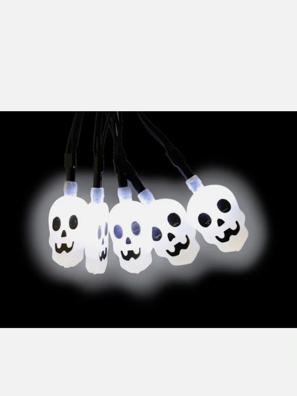 Lights Up! Indoor Halloween String LED Lights, 12-ct. Pack MINI Skulls Pattern